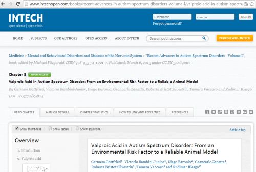 Acido Valproico: &quot;rischio ambientale&quot; per l&#039;autismo