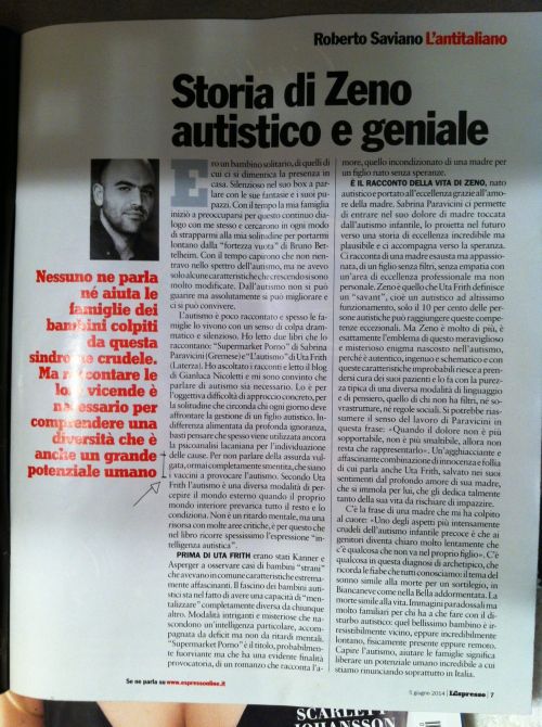 Lo &quot;scienziato&quot; Roberto Saviano smentisce la causa vaccinale dell&#039;autismo