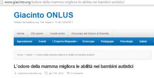 L'odore della madre aiuta il bambino autistico