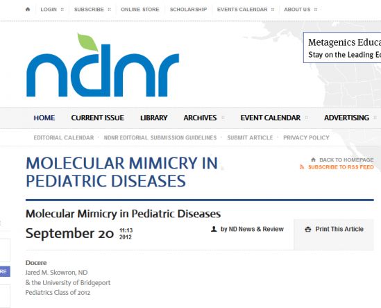 Mimicità molecolare nelle Malattie pediatriche