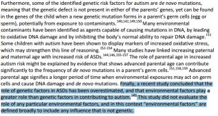 Il gigante d&#039;argilla: ipotesi genetica dell&#039;autismo. L&#039;Agenzia Federale di Protezione Ambientale USA stigmatizza tale causa