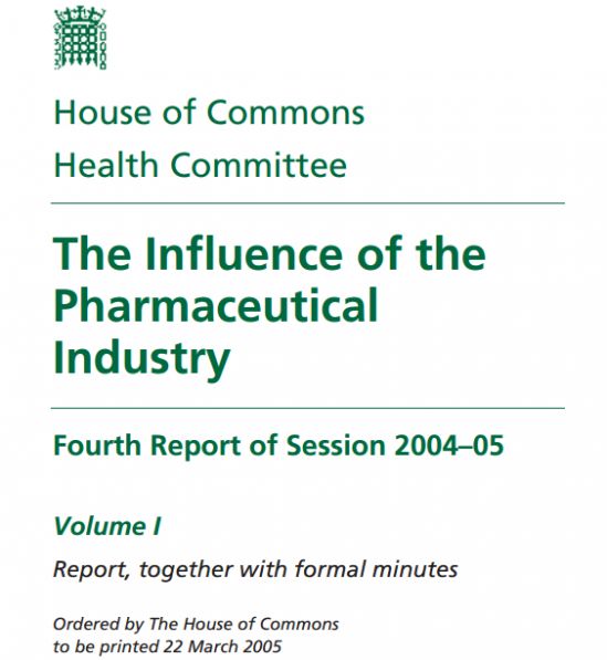L&#039;influenza dell&#039;Industri Farmaceutica in UK