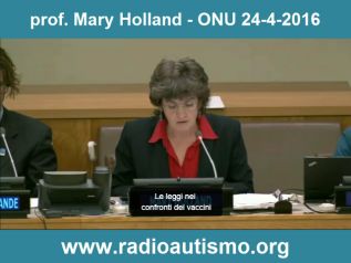 Mary Holland su politica vaccinale e diritti umani all'ONU