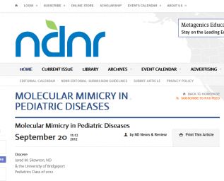 Mimicità molecolare nelle Malattie pediatriche