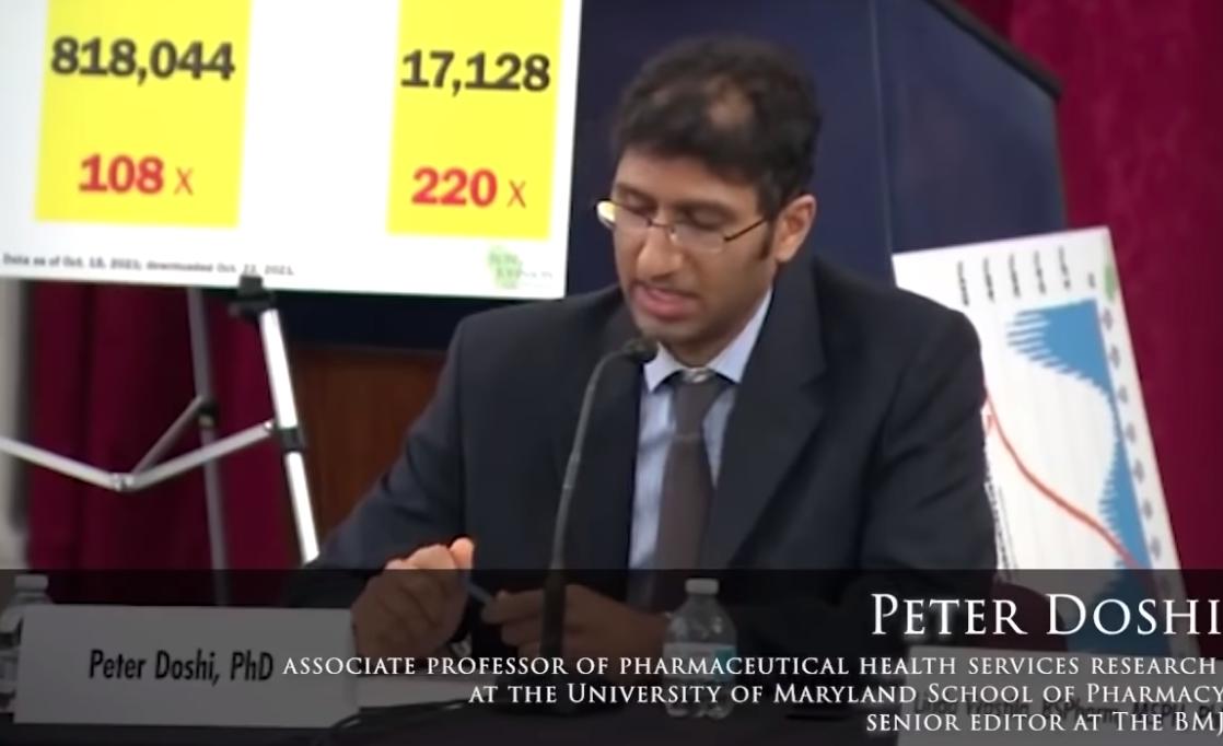 Peter Doshi ,senior editor al “British Medical Journal”: non ci sono dati sicuri sul vaccino per il 
